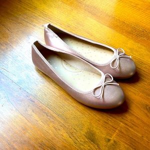 Cat & Jack girls rose gold slip on shoes